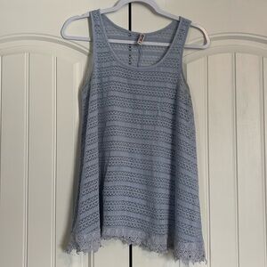 Periwinkle knit tank top by Mudd in size XL